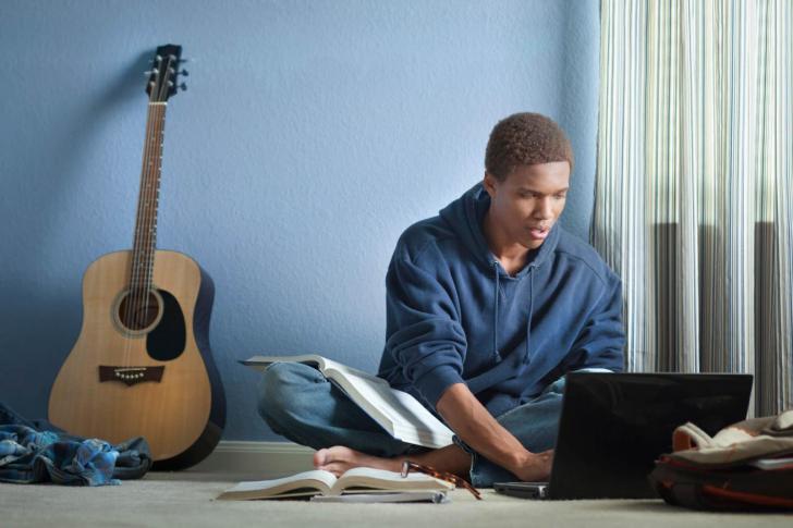 Student learning online