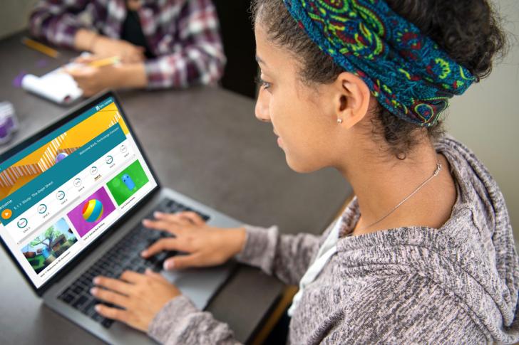 Student learning online